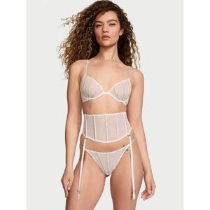 Victoria Secret Collection coconut white Shine Strap Set  NWT